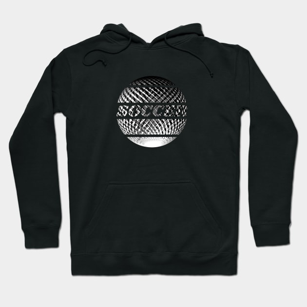 Soccer - silver design Hoodie by Bailamor